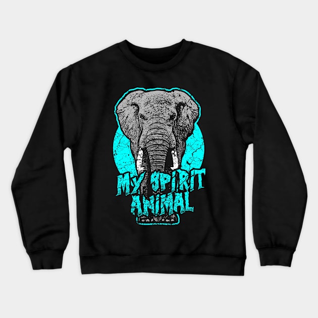 Elephants - My Spirit Animal Crewneck Sweatshirt by Mila46